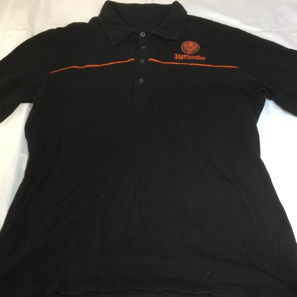 Vintage 90s Jagermeister Authentic SS Button Down Polo Bartender Men's S-M - Picture 1 of 16